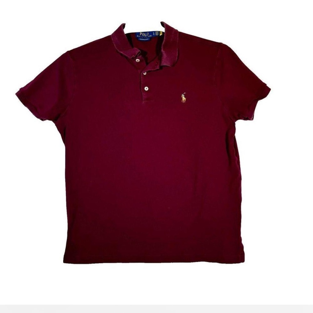 Polo Ralph Lauren classic short sleeved maroon boys size 6 polo!